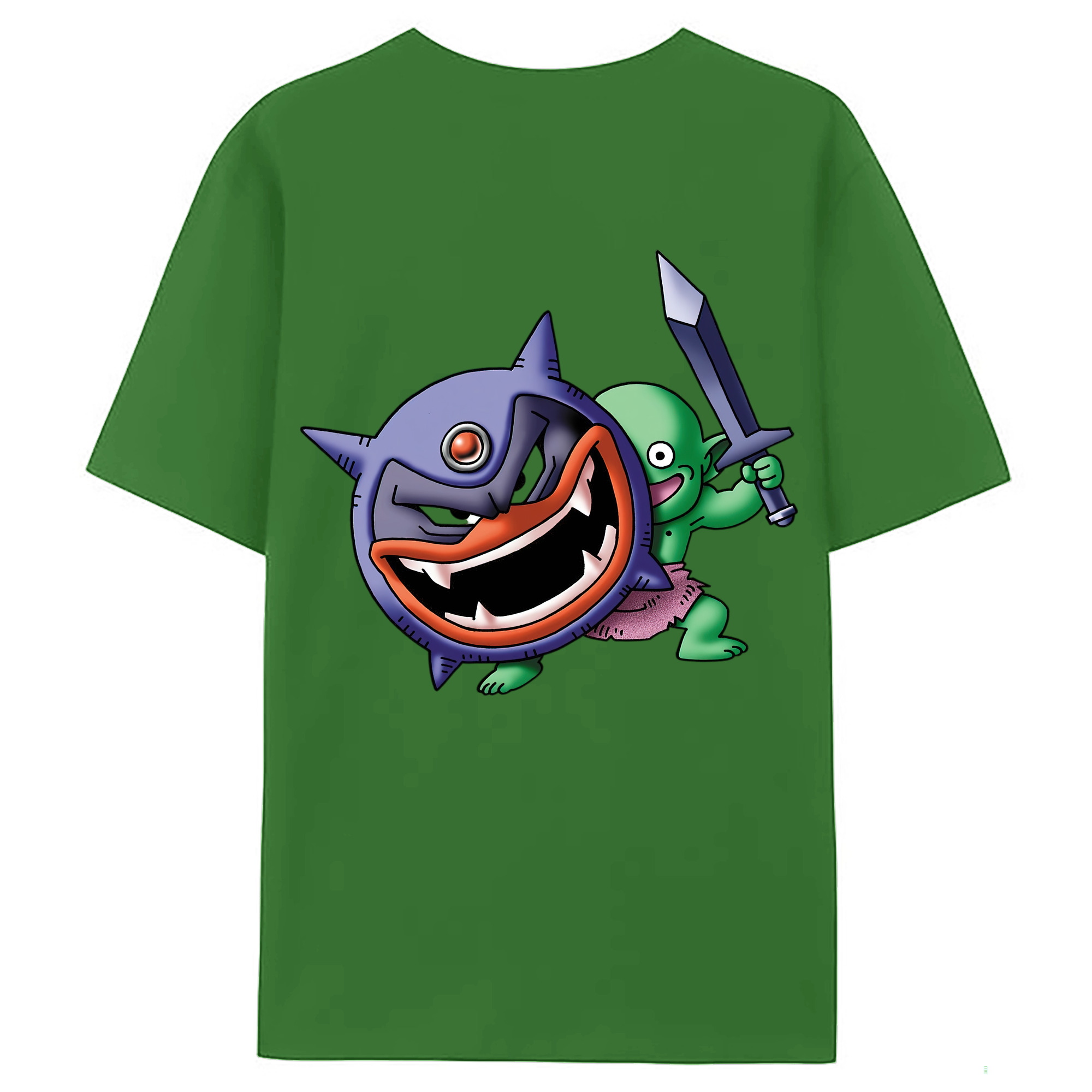 （画像用） ドラゴンクエスト Doragon Kuesuto Dragon Quest レディース半袖Tシャツ(バックプリント)